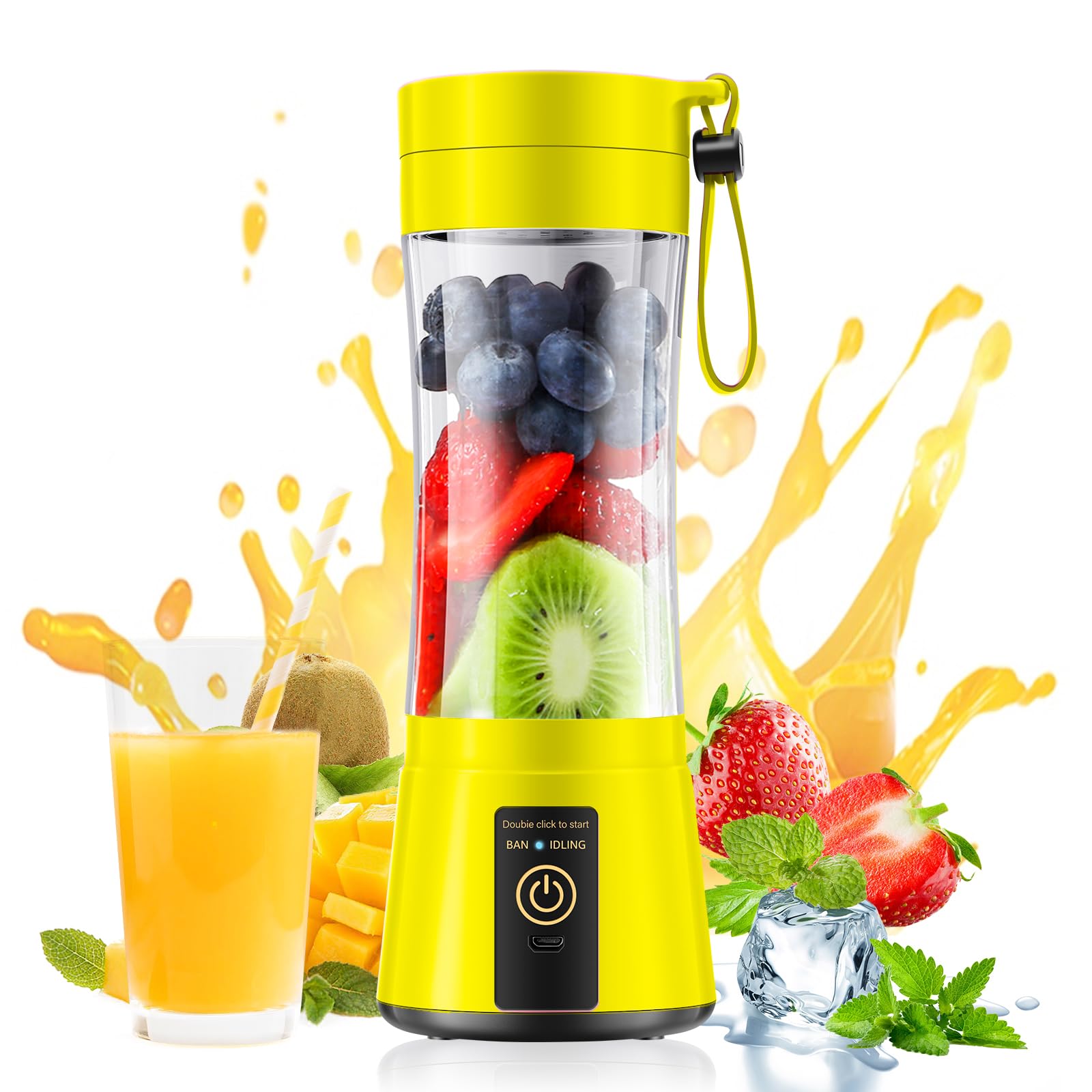 Portable Personal Size Mini Blender - Small Blender Make Smoothies &amp; Shakes