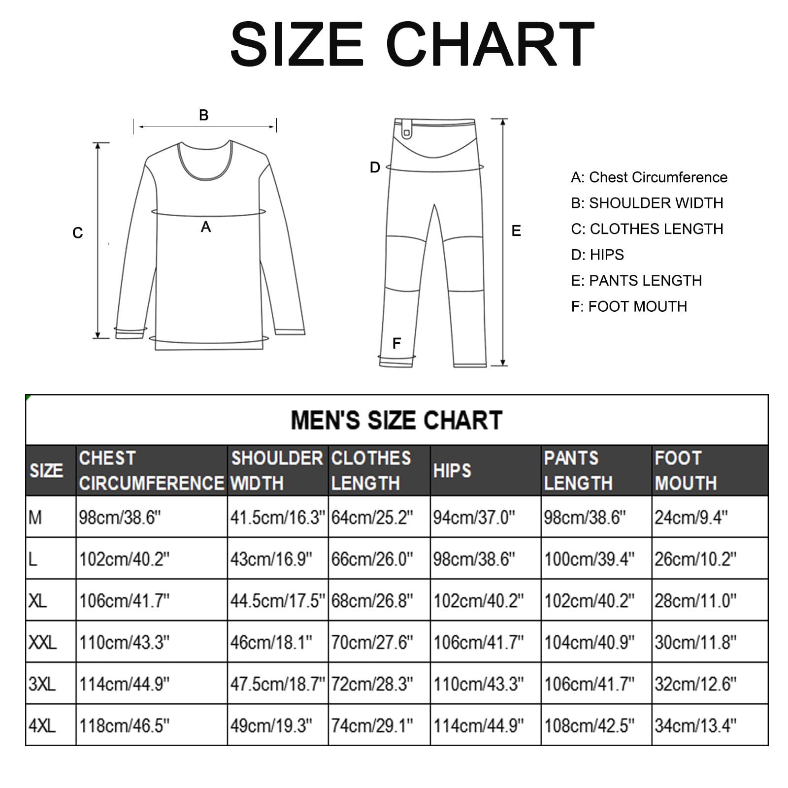 Conjunto de ropa interior térmica para hombres Camisas térmicas de manga larga con calefacción Pantalones Capa base con calefacción eléctrica USB Adecuado para acampar en invierno (Negro XXL