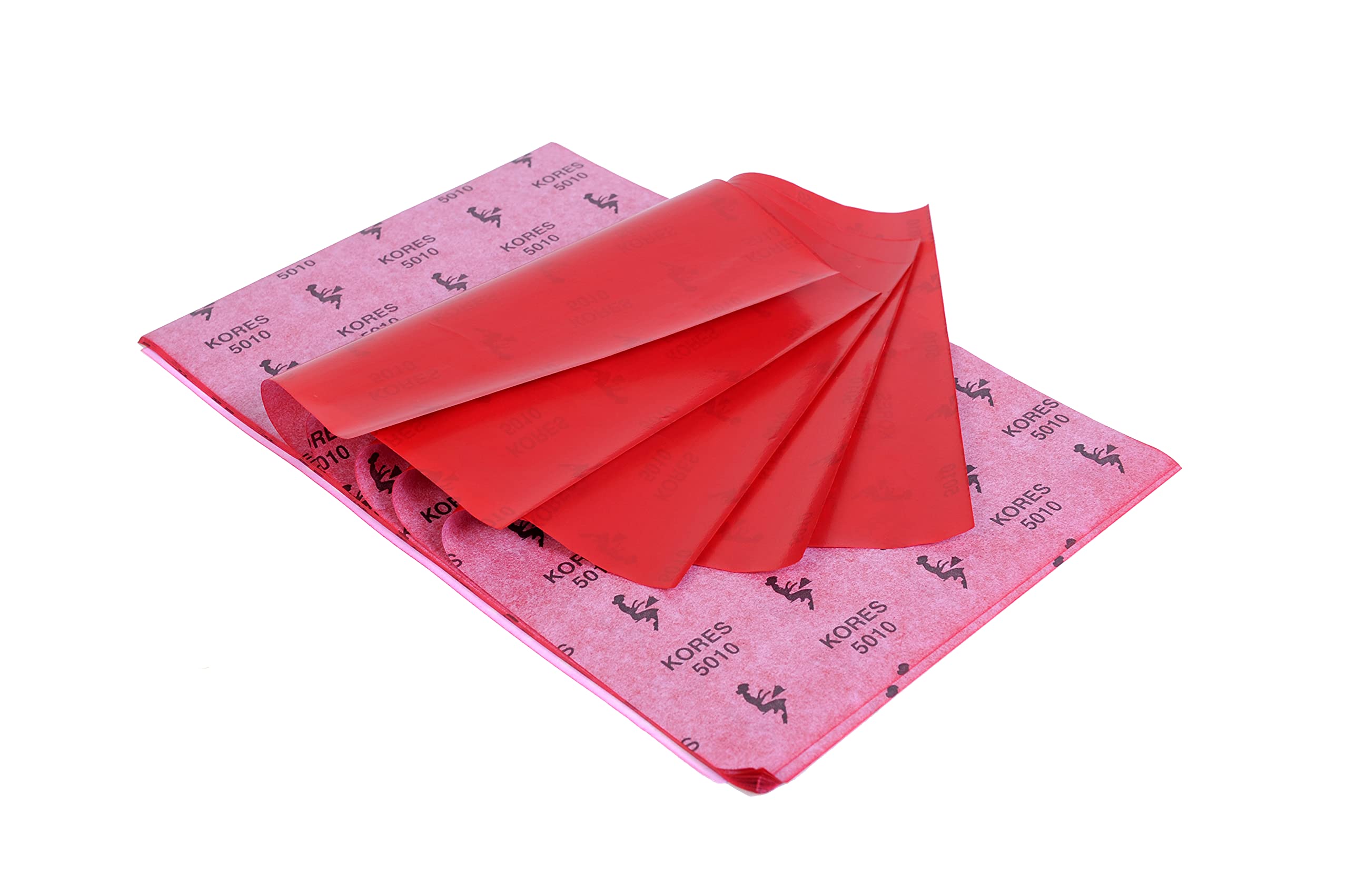PRANSUNITA 50 Sheets Kores Transfer Tracing Carbon Copy Paper for Canvas, Paper, Wood, DIY Woodworking, Hand Painting (210 mm x 330 mm) Color – (Red)