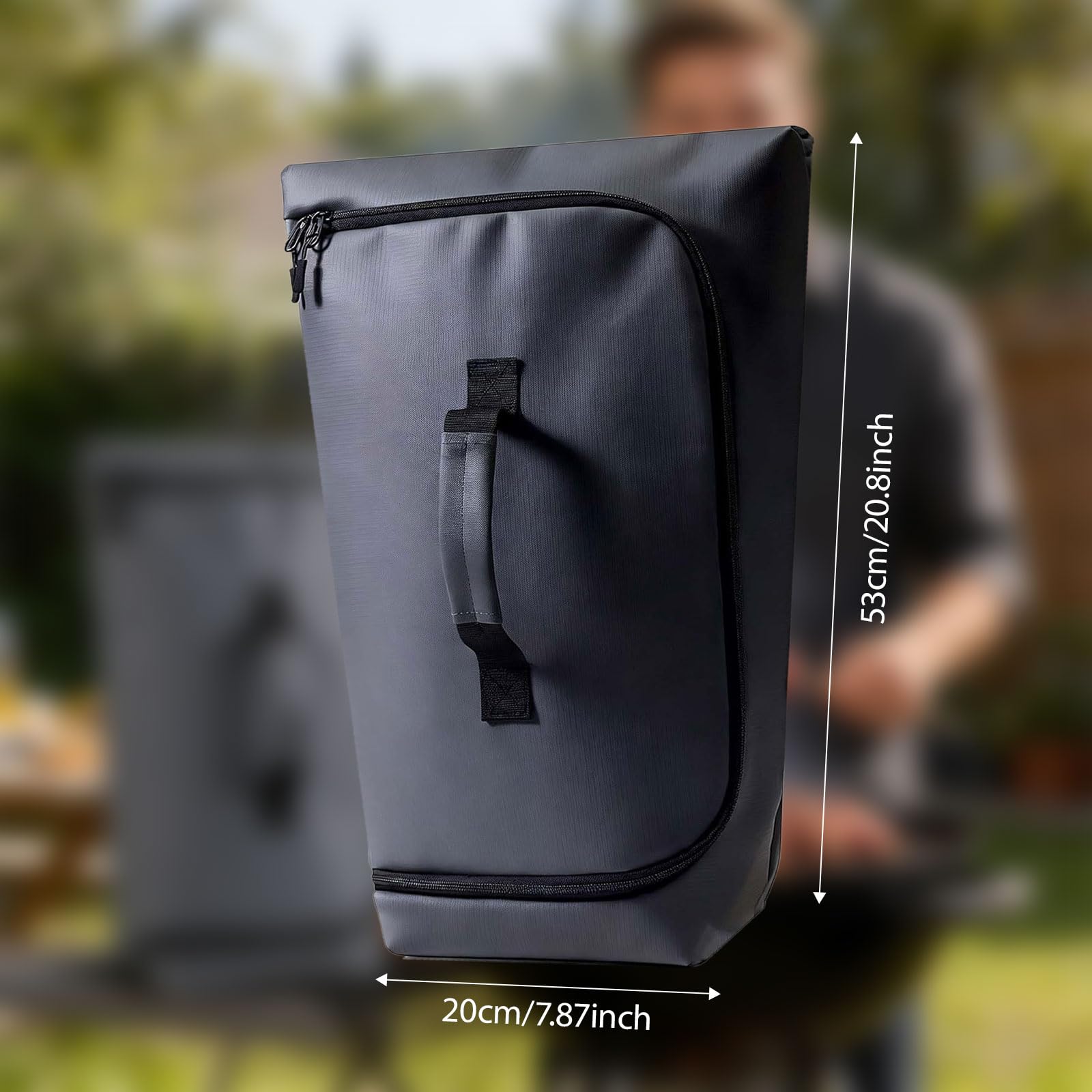 Borsa termica di grandi dimensioni, 53,3 x 35,5 x 20,3 cm, per barbecue, con tecnologia impermeabile e doppio isolamento, facile da pulire