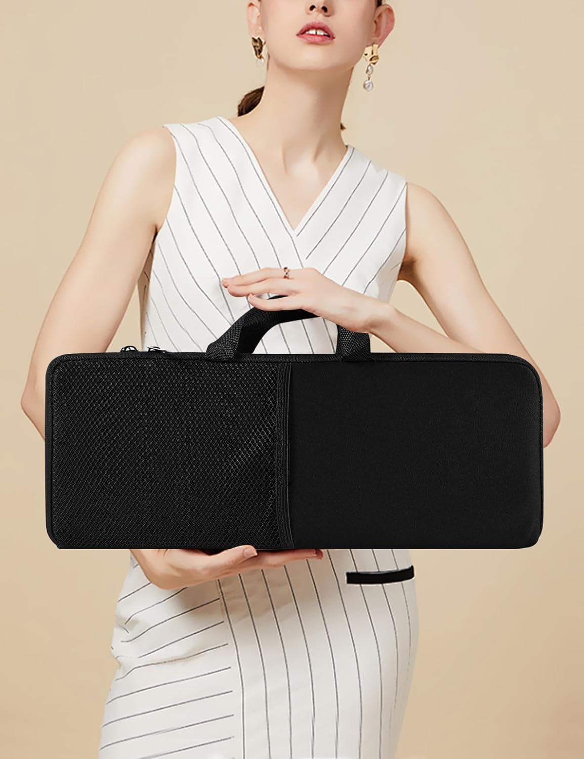 Portable Shockproof Waterproof Keyboard and Mouse Sleeve Protective Case for Logitech MK540/MK545 Advanced Wireless Keyboard & Mouse Combo; Black - Image 2