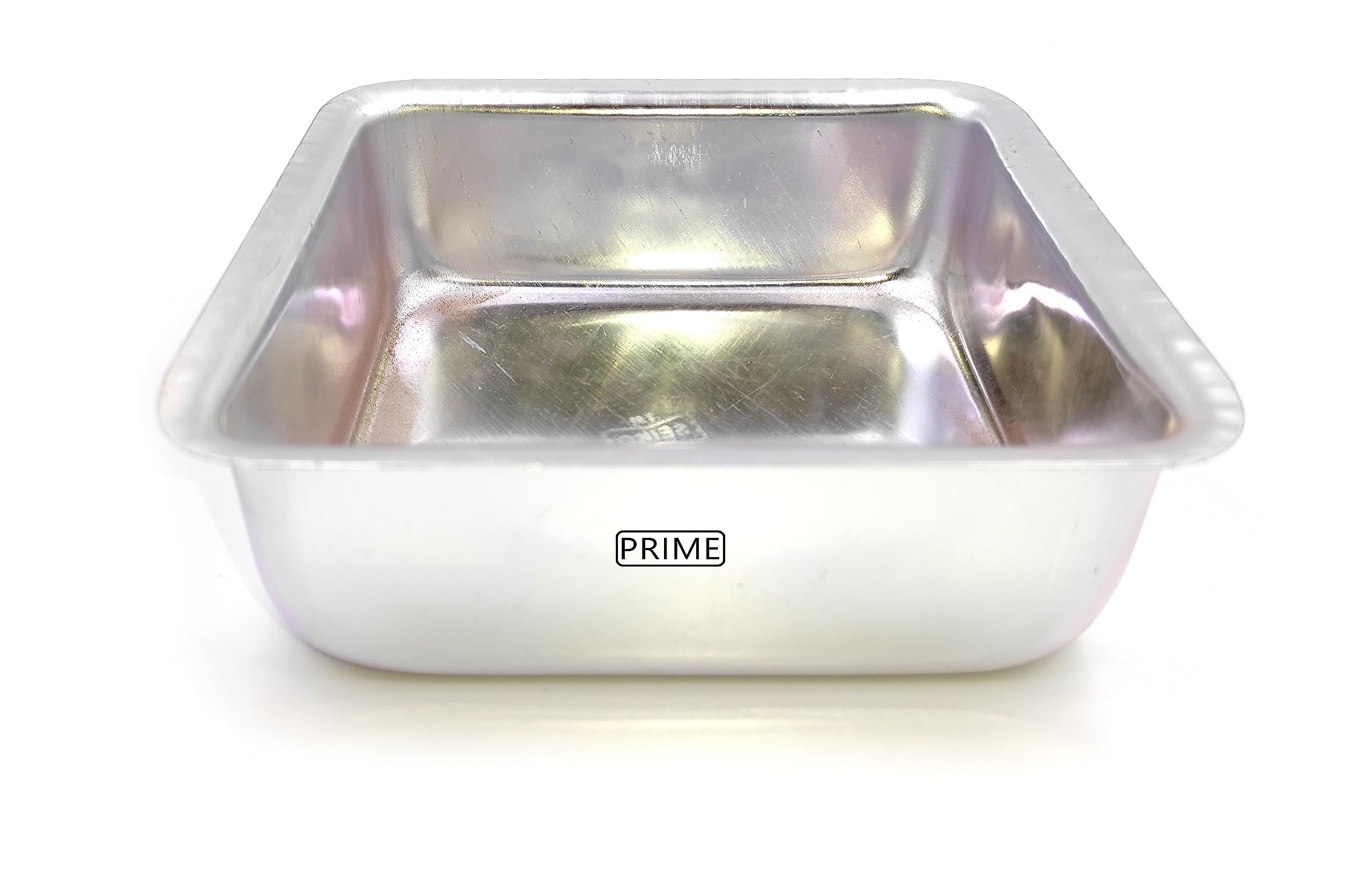 Prime Bakers and Moulders Small Square Aluminium Cake Mould Baking tin for Oven, Half kg pan