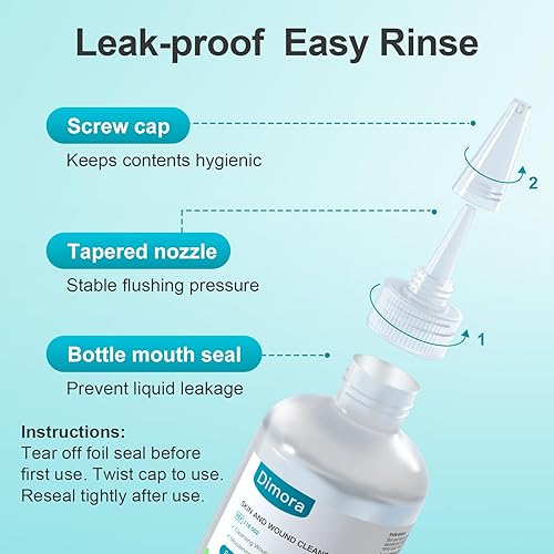 Miniatura 9 de Dimora Limpiador antiséptico portátil de primeros auxilios, limpiador antimicrobiano de venta libre para piel y heridas para cortes, abrasiones,