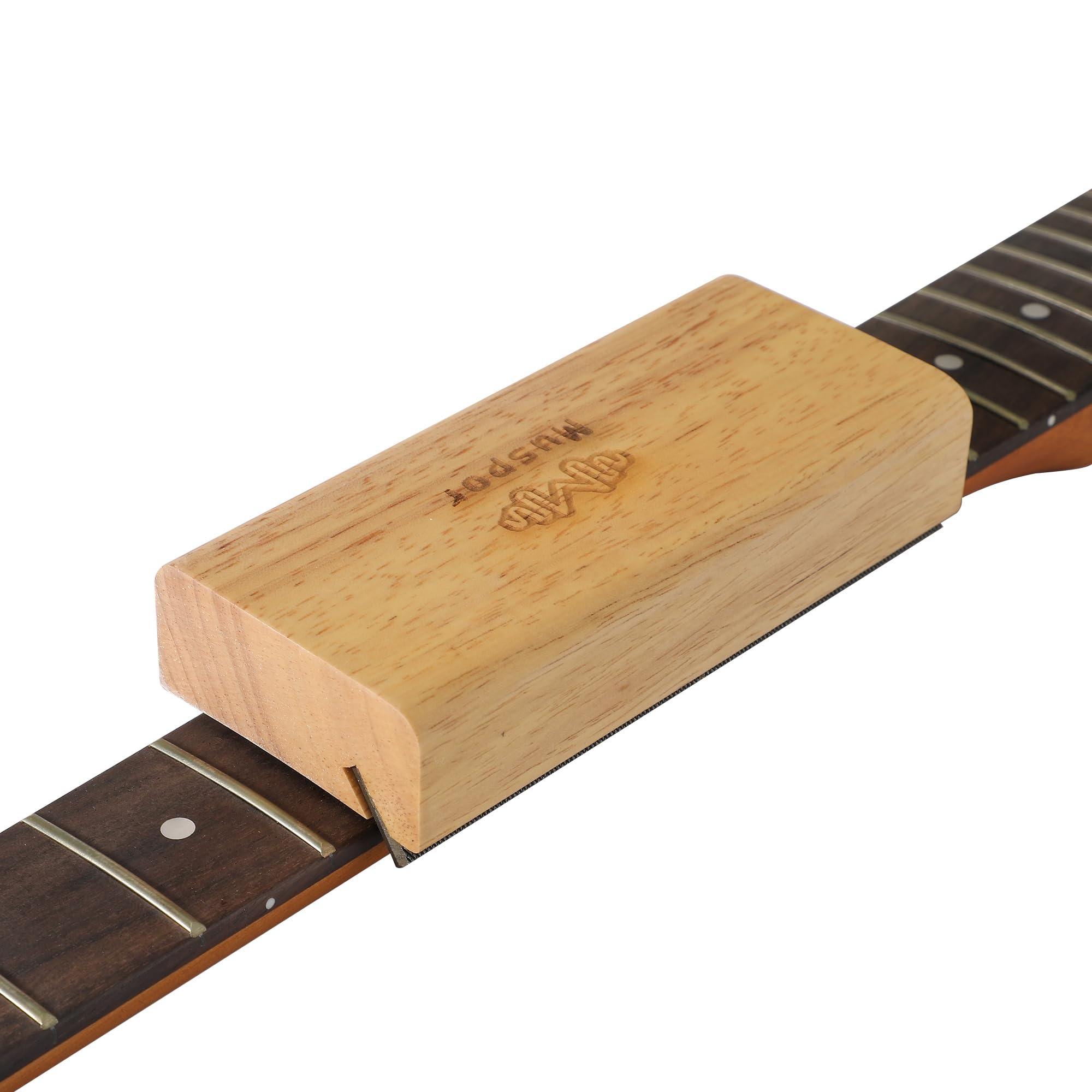 RuiJOTWAT Guitar fret olive wood bevel file 35° angle, dual-purpose chamfer file (radius 16 inches)