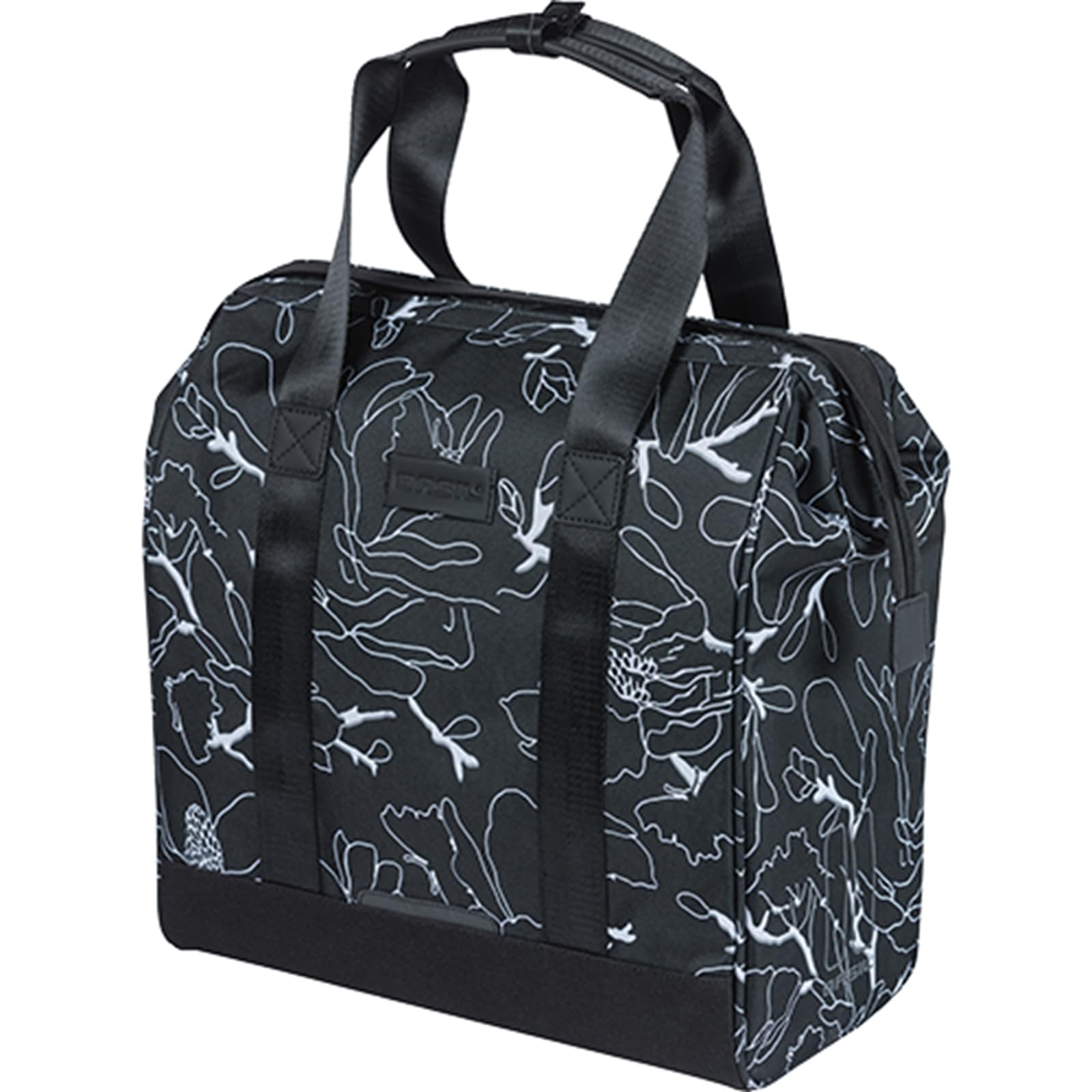 Basil Torba rowerowa MIK Hooks – 23 l – poliester – komora główna z wyściełaną kieszenią na laptopa – stabilna i odporna na deszcz – komfortowe uchwyty – odblaskowa – czarna