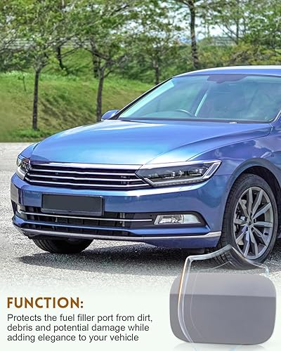 Miniatura 5 de Tapa de la tapa de la puerta del tanque de combustible para VW Volkswagen Passat 2012 2013 2014 2015 2016 2017 2018, reemplazo 561809857 imprimación