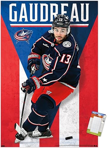 Trends International NHL Columbus Blue Jackets - Póster de pared de Johnny Gaudreau 23