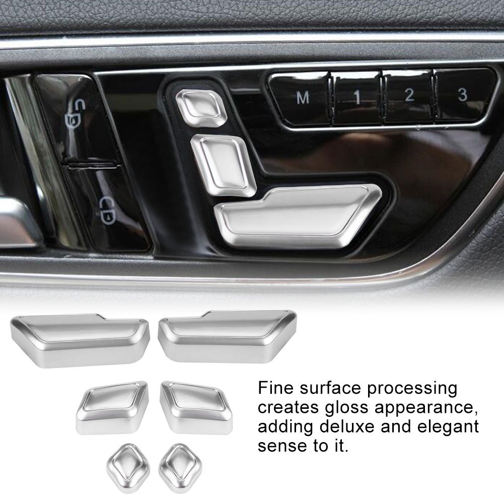 Car Decorative Trim, Car Adjust Button Switch Cover Decorative Sticker Trim For C E GLK GL ML+mercedes gl w166 - Image 4