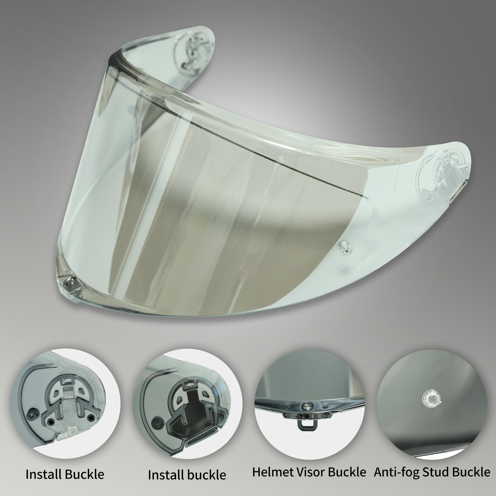 Amazon.com: StableNeino AGV K6 and K6S Visor (Aurora Silver