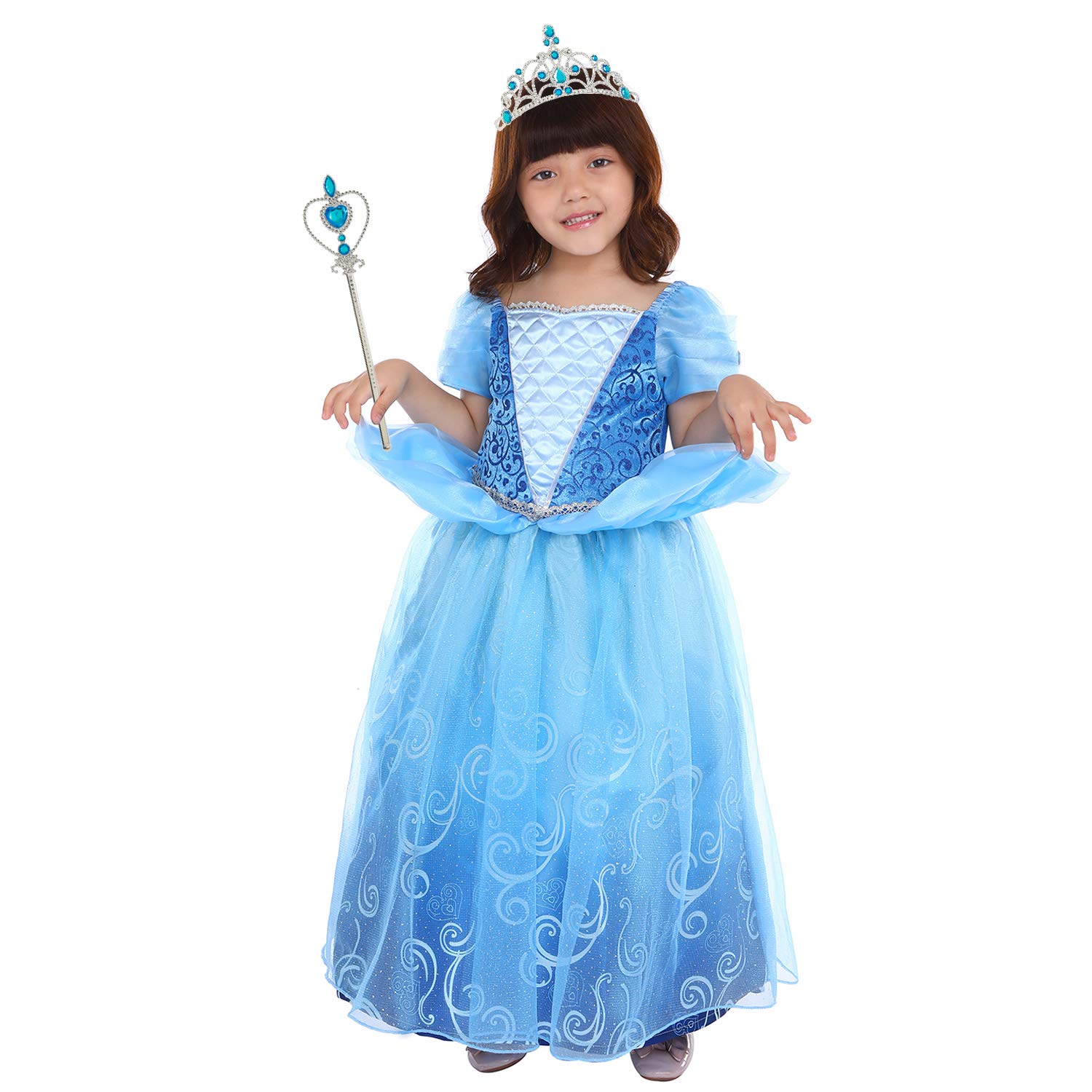 Girls Deluxe Princess Fancy Dress With Accessories