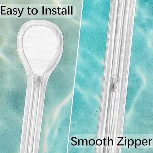 Miniatura 3 de Mantel para exteriores con diseño de estrella de mar y conchas de mar con cremallera y agujero para paraguas, cubierta de mesa impermeable con