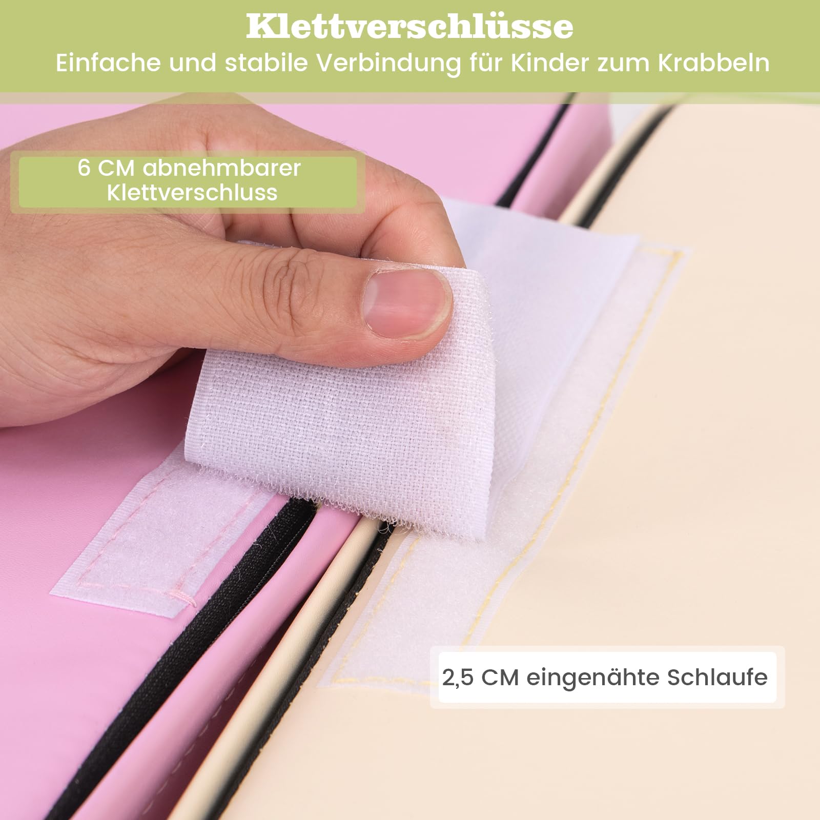 COSTWAY 4 TLG. Schaumstoffbausteine, Riesenbausteine zum Toben und Klettern, Softbausteine aus Schaumstoff, Großbausteine, Bauklötze für Kinder im Vorschulalter, Babys & Schulkinder (Rosa)