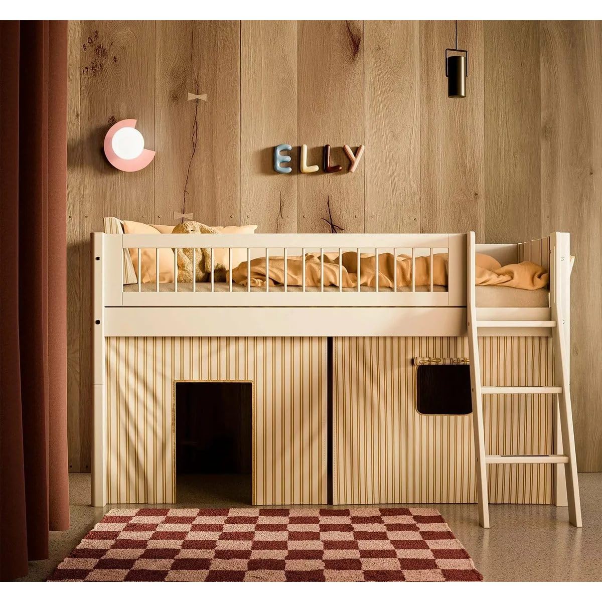 Flexa Dawn Rideaux de Jeu pour lit mi-Hauteur Motif Rayures
