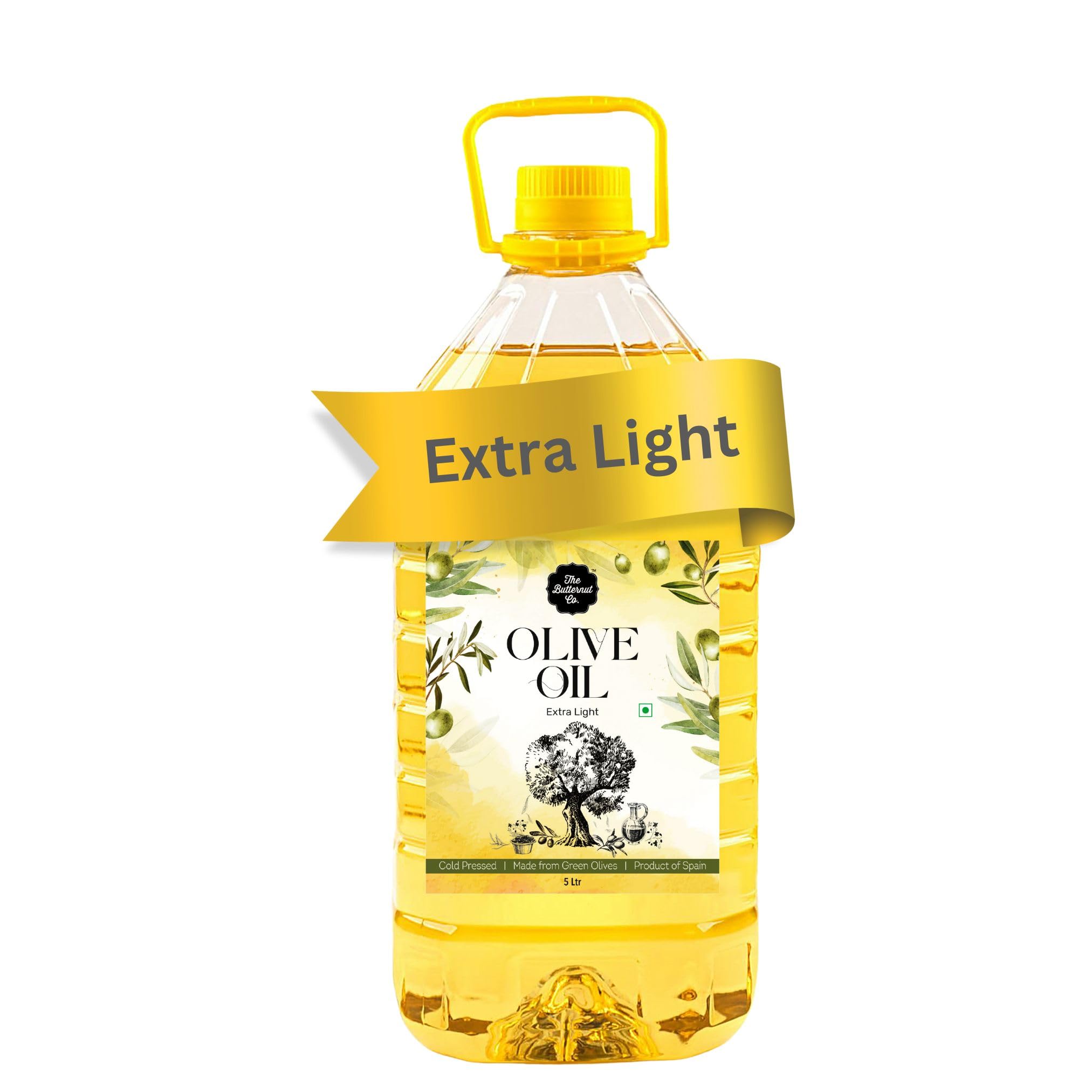 The Butternut Co. Cold Pressed Extra Light Olive Oil, Premium Cooking Oil, Perfect for Frying, Dressing, Garnishing and Drizzling on Salads, Good for Health, Digestion and Heart, Daily Use, 5 Litres (B0D22ZGYXD) Amazon Price History, Amazon Price Tracker