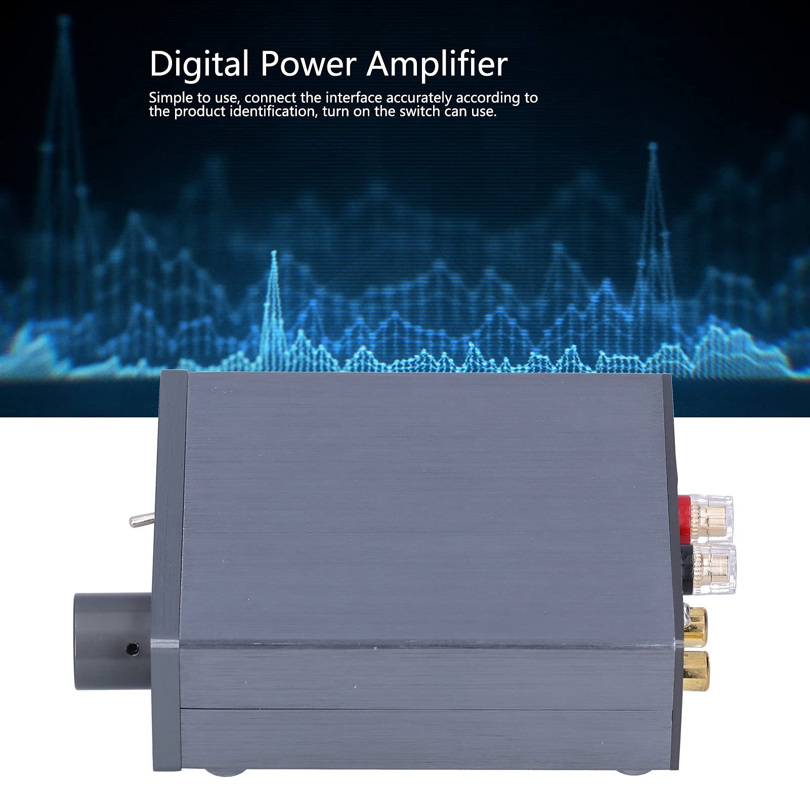 Cyfrowy Wzmacniacz Mocy Wzmacniacz Audio ze Stopu Aluminium TDA7498E 180 W 36 V z Dużym Obszarem Rozpraszania Ciepła Gładka Jednoczęściowa Obudowa dla Użytkowników Domowego Sprzętu Audio z
