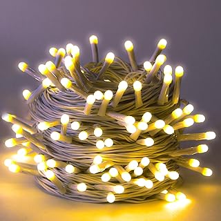 Lexton 40 LED Power Pixel Serial String/Fairy Light | Plug Sourced | Suitable for Home & Outdoor Decoration, Diwali, Christmas, Ramadan, Wedding, Party, Festival (Pack of 1, Warm White) Price in India