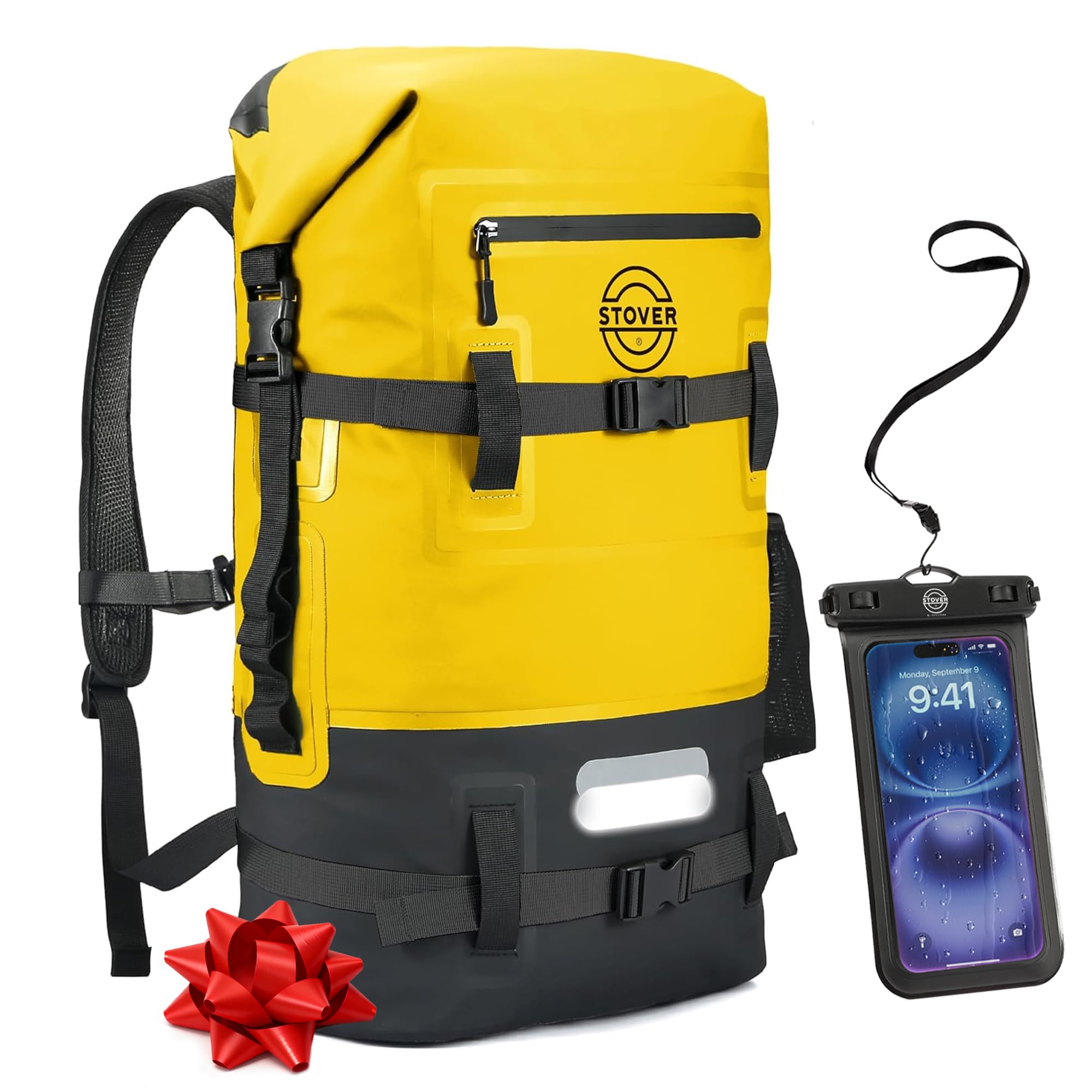 5/10/25/30/40/55L Waterproof Backpack- Floating Dry Bag for Kayaking, Travel, Beach, Hiking, & Camping, Men/Women