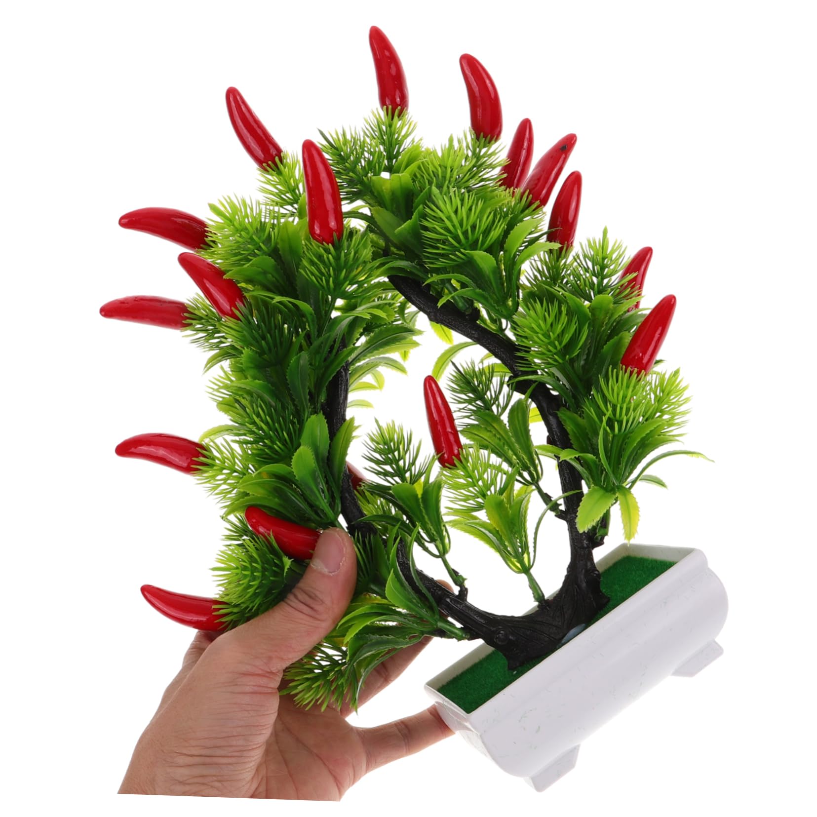 Amazon.de: FUNOMOCYA Knstlicher Pfefferbaum Im Topf Kunststoff Pfeffer  Bonsai Dekoration Indoor Outdoor Naturgetreu Bltter Frchte Zimmerpflanze