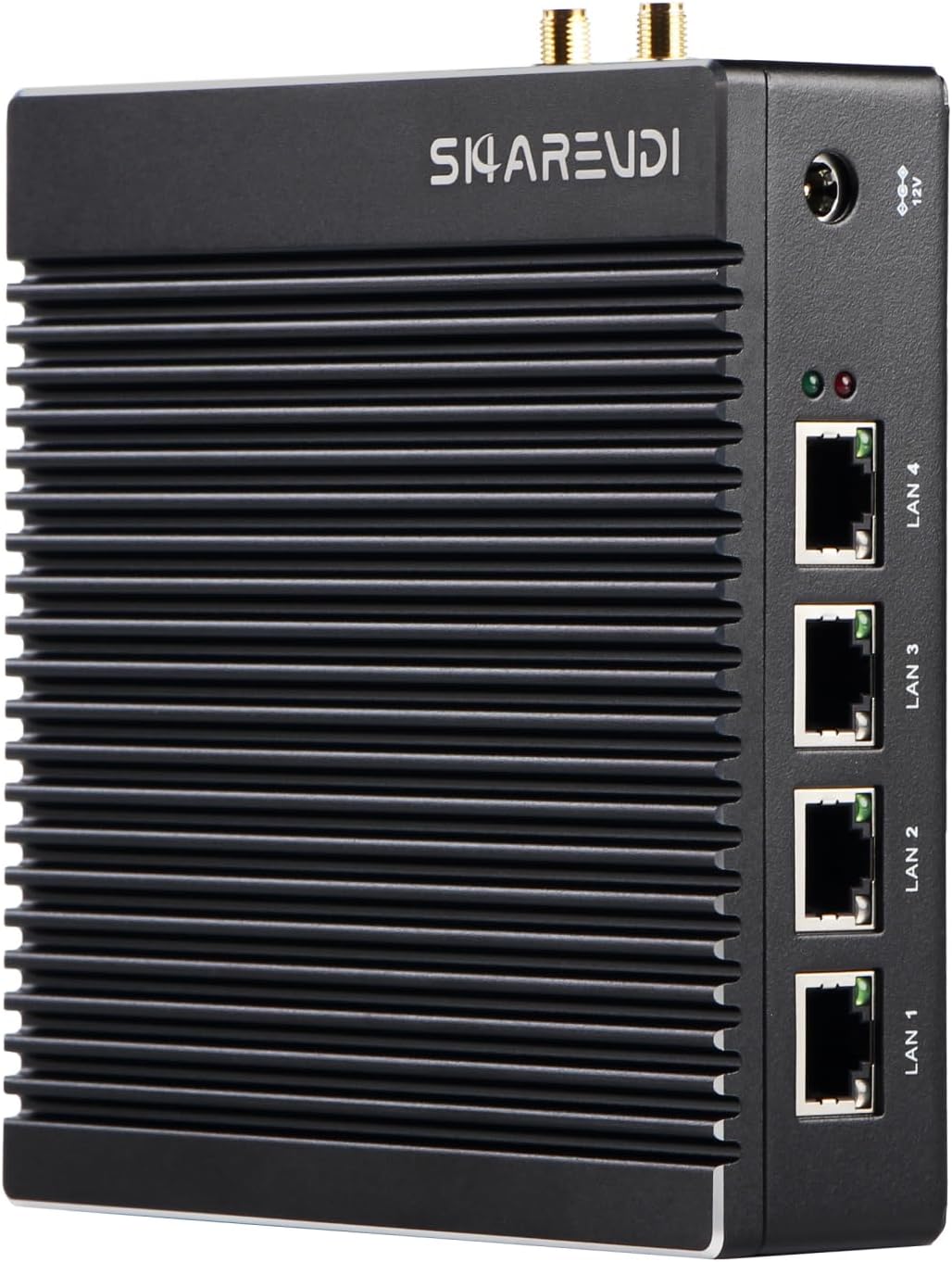 Fanless Firewall Mini PC 4X Intel i226 LAN up to 2.5 GbE Intel N3700 4Cores/4Threads, Test with P-f-sesne O-p-n-Sense DDR3 mSATA SSD Router Network USB3.0/COM/HD/Wi-Fi AES-NI(8G 128G)