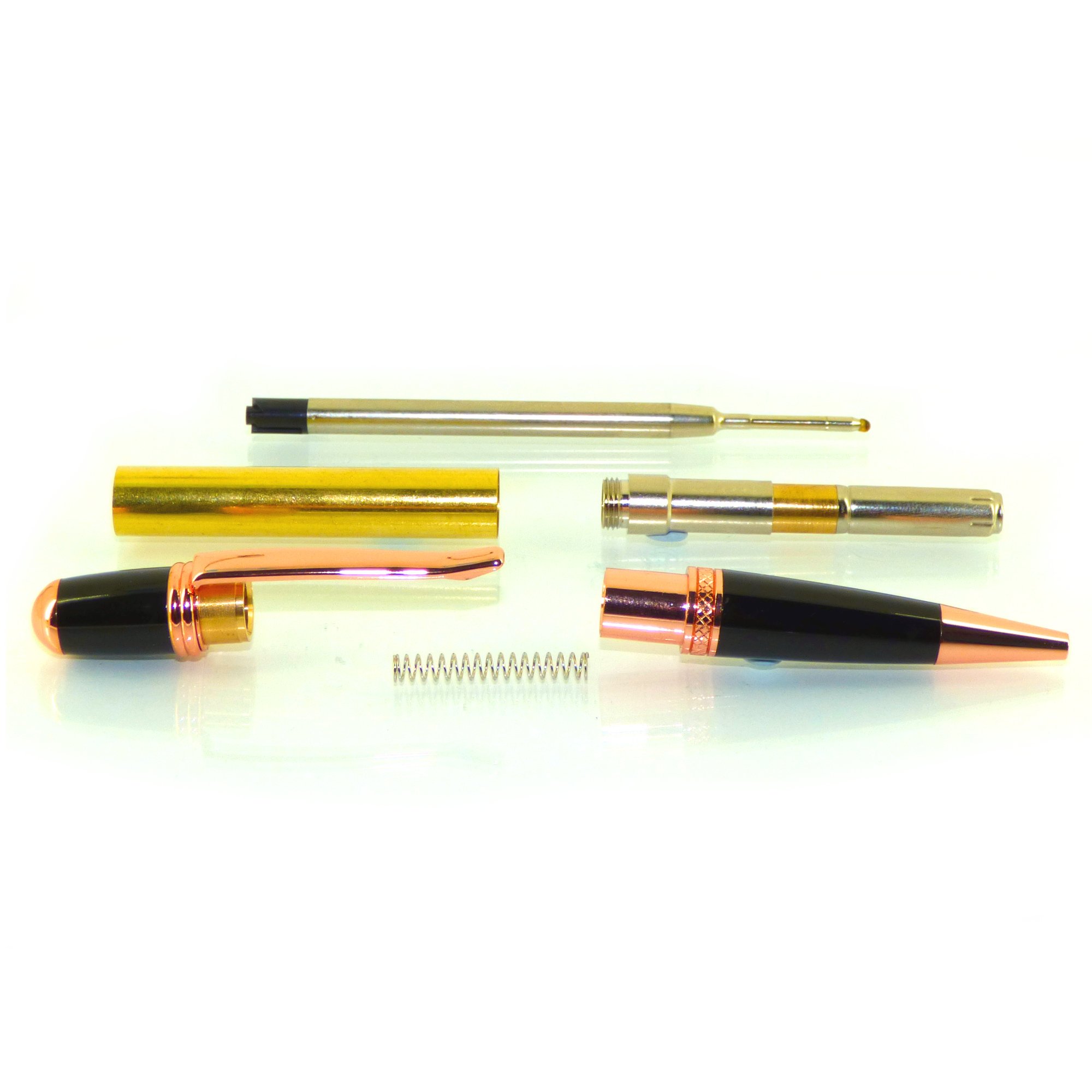 Cs Crafts Copper & Black Sierra Pen Kit, Finish, Twist Mechanism