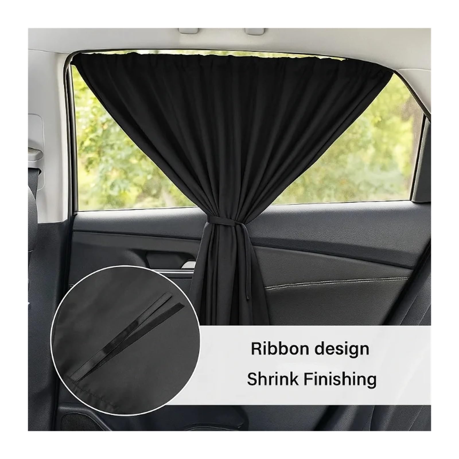 Rideau Arrière Fourgon Occultant Ensemble de Rideaux d'intimité for Voiture 4 pièces