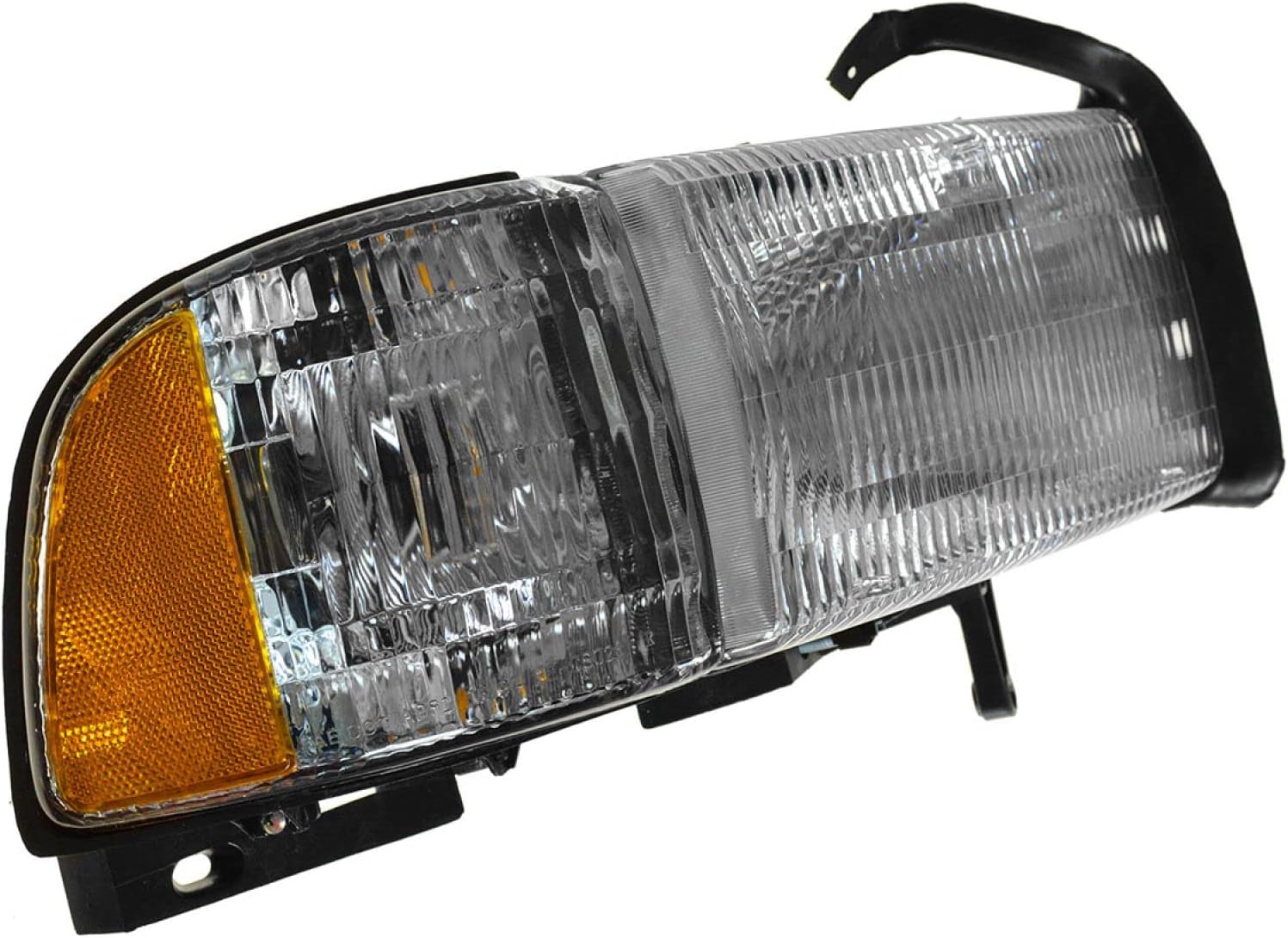 TRQ Passenger Side Headlight Assembly Compatible with 1994-2002 Dodge Ram 1500 Ram 2500 Ram 3500 CH2503101 With Front Cornering Lamp Without Sport Package CH2503101