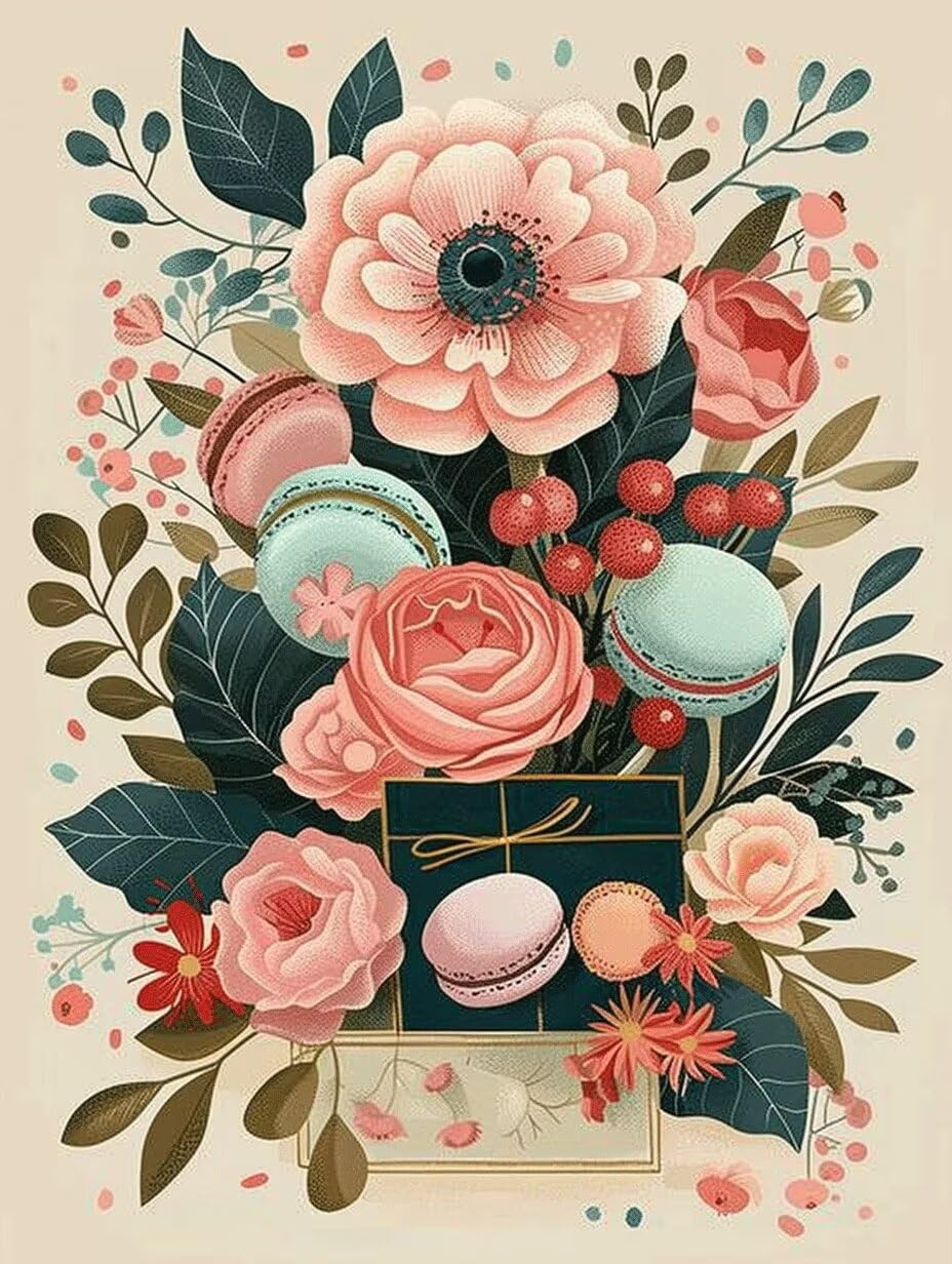Manualidades pintura con números rosa gigante para conectar con tu creatividad interior en casa 8