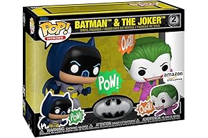 Amazon Exclusive Pop! Heroes: Batman's 85th Anniversary - Batman and The Joker, 2-Pack