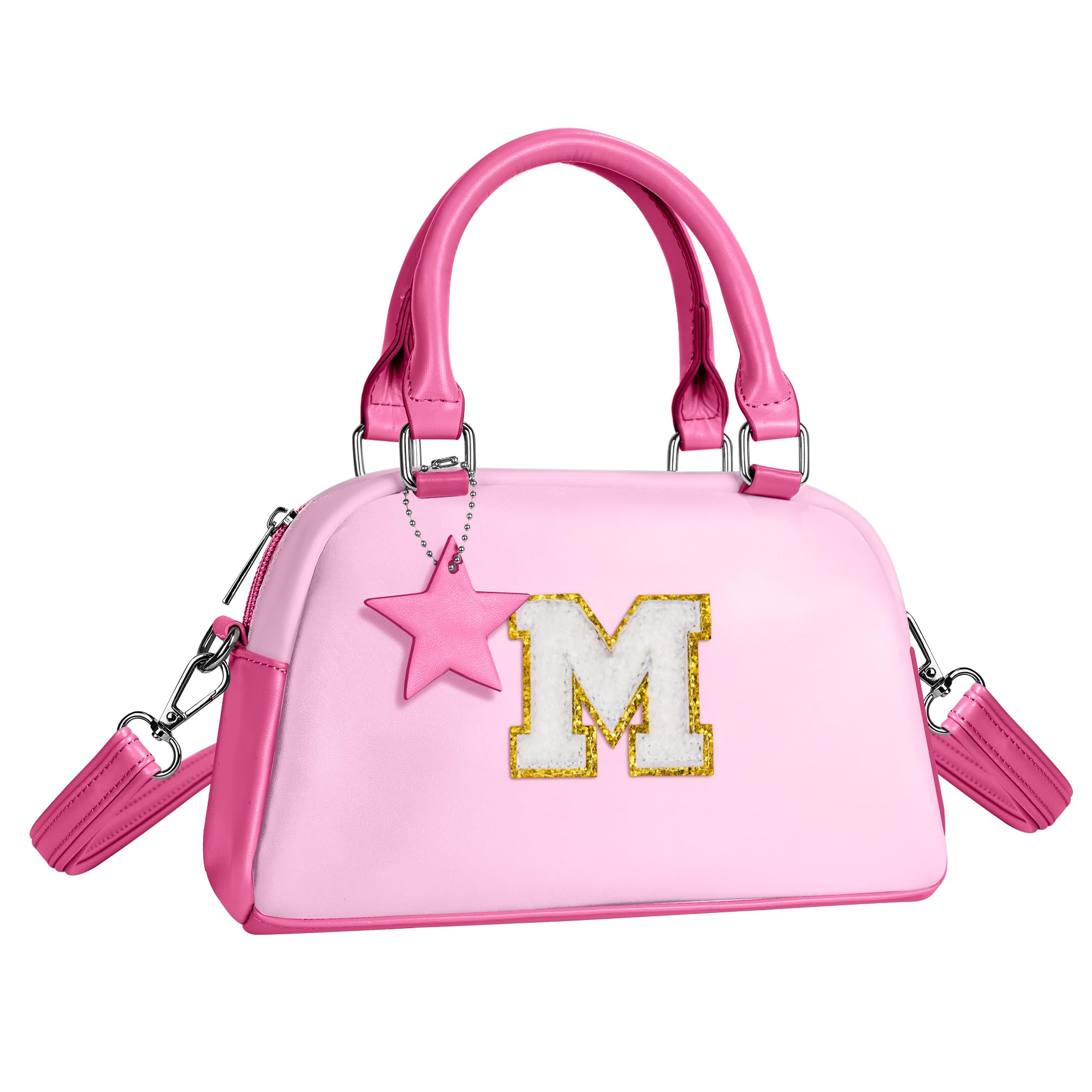 Elilier Girls Purse Gifts, Kids Handle Bag Wallet Crossbody Bag, Birthday Gifts Pouch for 4-12 Year Old Girl Toddler Preteens Teen, Handbag-hot pink-M