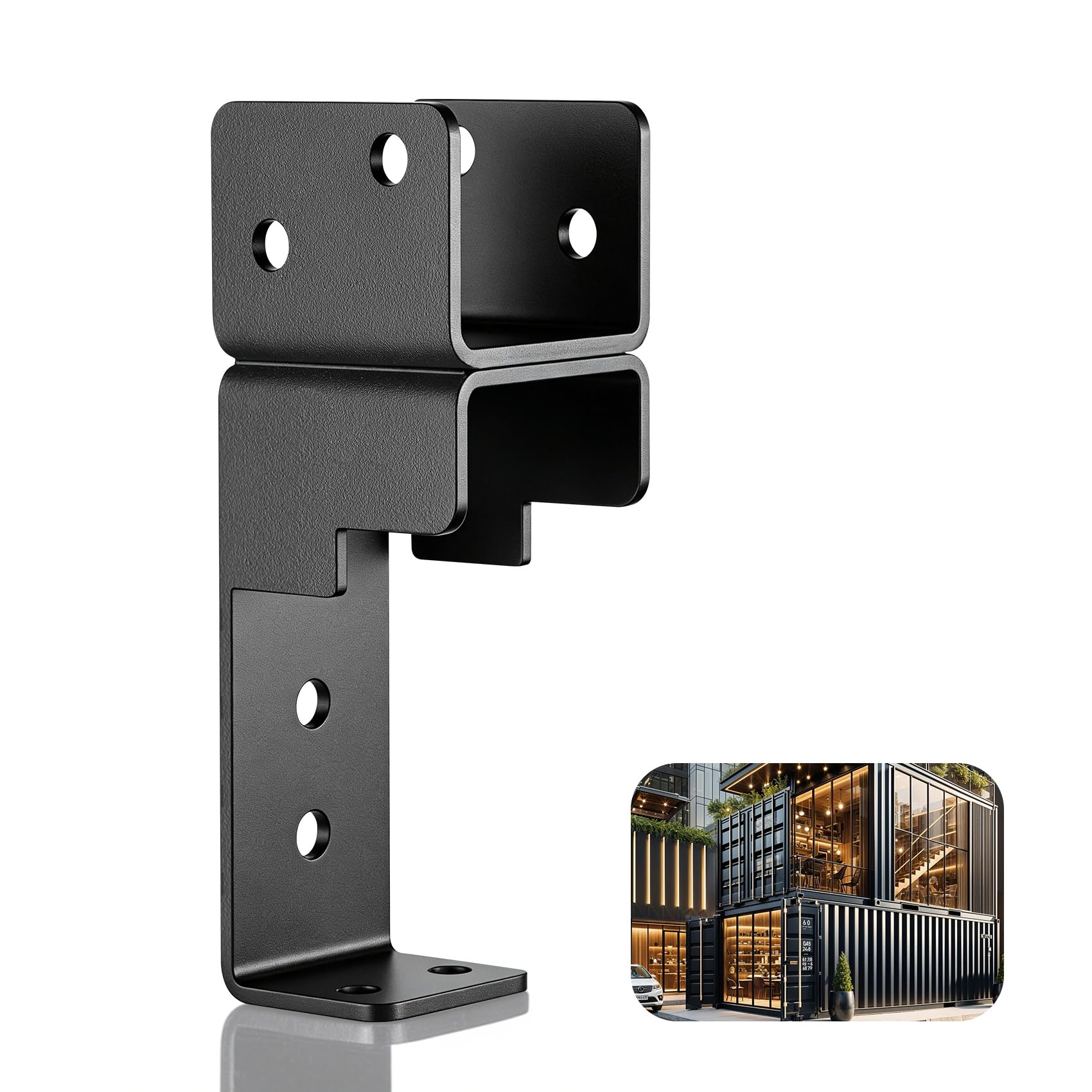 Photo 1 of ????? Wood Truss Brackets for Shipping Containers, Heavy Duty 20ft Container Exterior Truss Brackets, Fits 2x4/2x6 Lumber, for Container Home, Office, Outdoor Bar