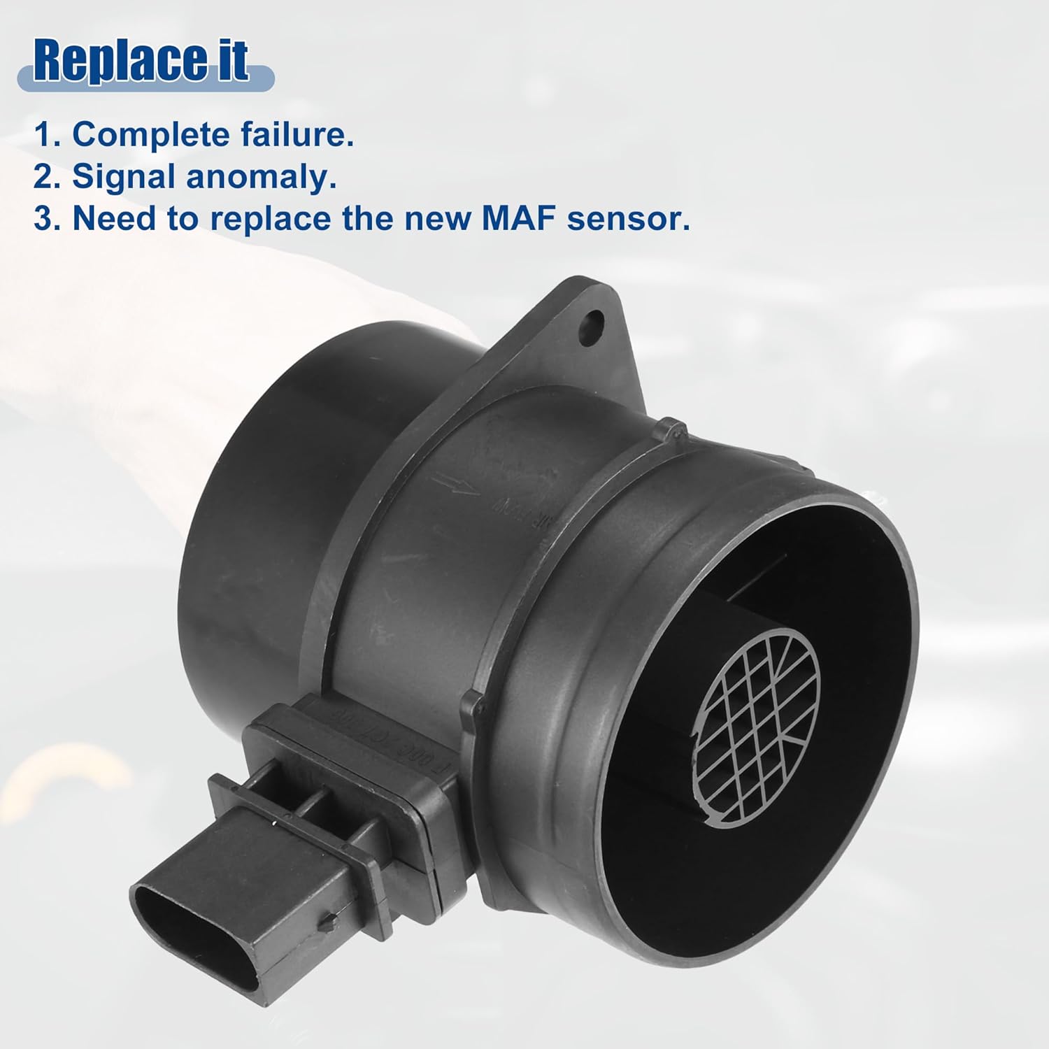 ACROPIX Car Mass Air Flow MAF Sensor Replacement Fit for MERCEDES-BENZ for VW No.53013673AA/2E0906461C - Pack of 1