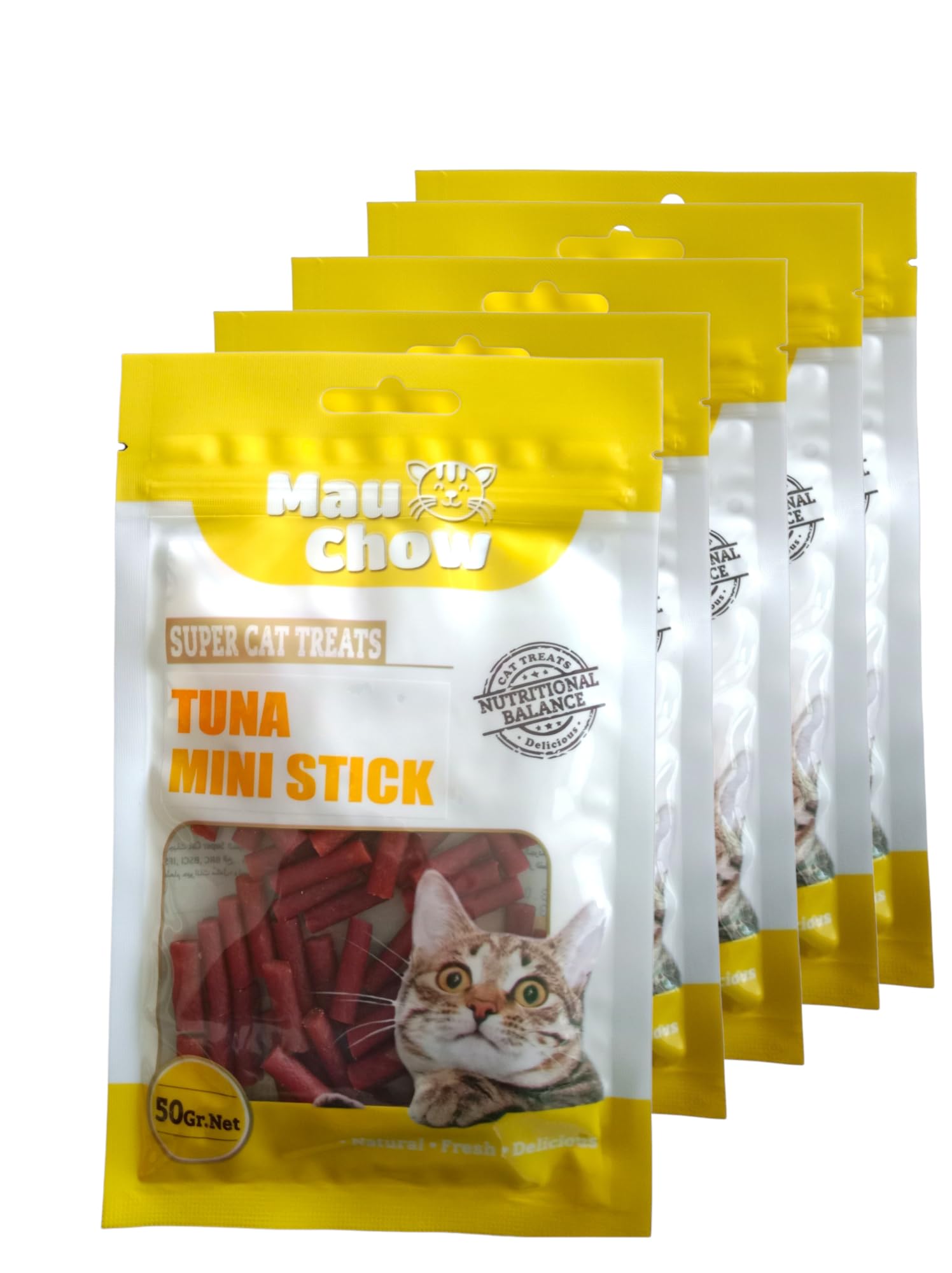 MauChow Cat Treats, Tuna Mini Stick,Rich Protein Low Fat, Highly Digestible Healthy Cat Treat,Healthy Snacks, Dry Savory 50g (Pack of 5) (B0CCSDZFYM) Amazon Price History, Amazon Price Tracker