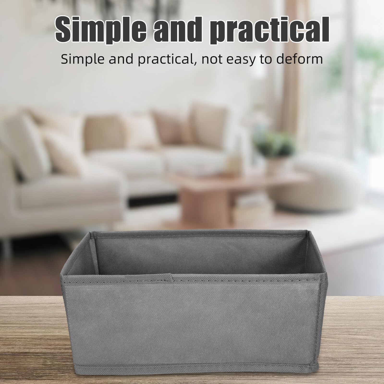 TOYANDONA 6 Stück Teiliges Stoff organizer und Kleiderschränke Unterwäsche Socken organizer mit Stabilem Offenem Design für Damenkleidung Platzsparende Ordnungsboxen