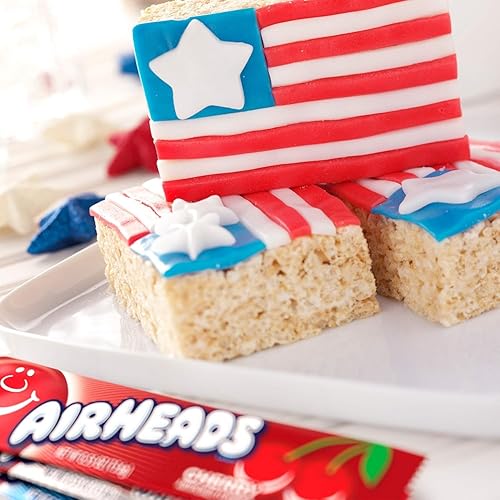 Miniatura 5 de Airheads Dulces, sabores de frutas surtidos, caja de cine, barras de tamaño completo envueltas individualmente, no se derriten, 6 barras por caja de