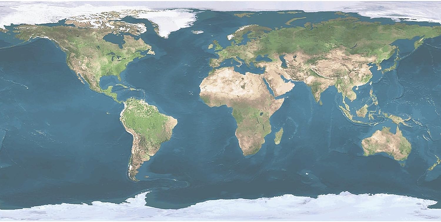 CafePress World Map 30"x60" Absorbent Cotton Back, Soft Beach, Pool Towel