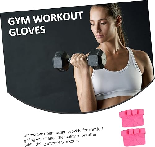 Miniatura 7 de BESPORTBLE 1 par de guantes de entrenamiento de palma para levantamiento de pesas, guantes de entrenamiento de pesas, entrenamiento cruzado
