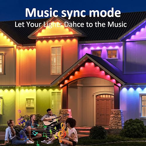Miniatura 4 de Luces permanentes para exteriores, luces LED RGB de 300 pies con impermeabilidad IP67, control remoto de aplicación inteligente, sincronización de