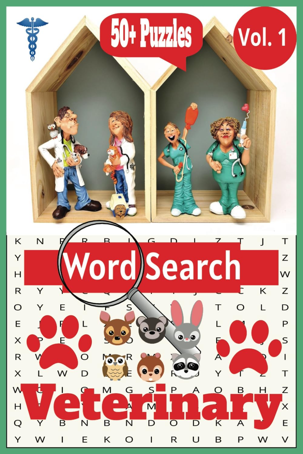 Veterinary Word Search for Vets, Adults, Teens: A Challenging Word Puzzle Book to Enhance Vocabulary and Knowledge of Animal Care | 6x9 inches, 50+ puzzles
