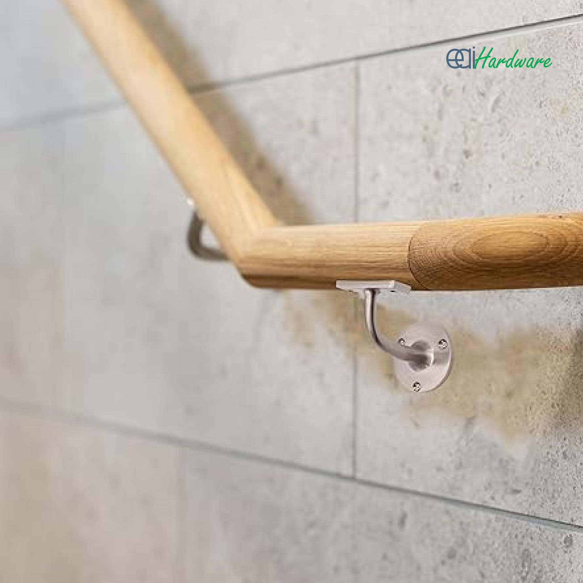 Handrail Kit Black Stair Rail Interior Use 3600mm Matt Black | UK
