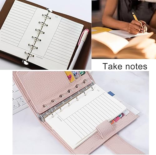 Miniatura 4 de Recambio de planificador A7, paquete de 3 135 hojas270 páginas, insertos de planificador de papel grueso recargable, 6 insertos de relleno de