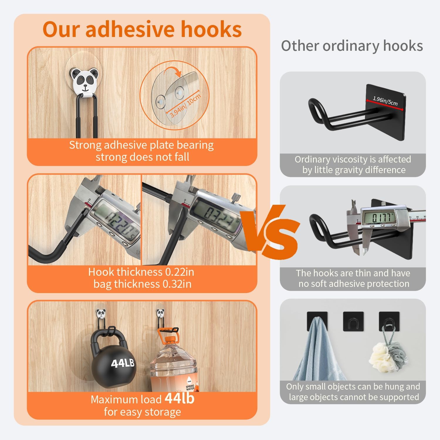 6 Pcs Heavy Duty Garage Hooks PVC Wrapping Multi Hooks for Hanging Garden Tools, Bike, Plants