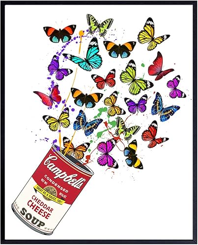 Pop Art Wall Art & Decor - Andy Warhol Style Modern Art - Andy Warhol Soup Can Poster, 8x10 - Contemporary Modern Art - Graffiti Wall Decor for Pop Art Wall Art & Decor - Andy Warhol Style Modern Art - Andy Warhol Soup Can Poster, 8x10 - Contemporary Modern Art - Graffiti Wall Decor for