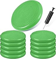 Amylove 10-Pack Wobble Cushions Wiggle Seats for Sensory Kids - Flexible Classroom Seating Balance Discs with Pump for Active Focus