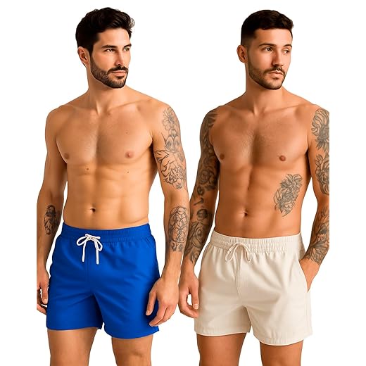 Kit 2 Short Masculino Mauricinho Linho Premium Bermuda Slim Verão Leve