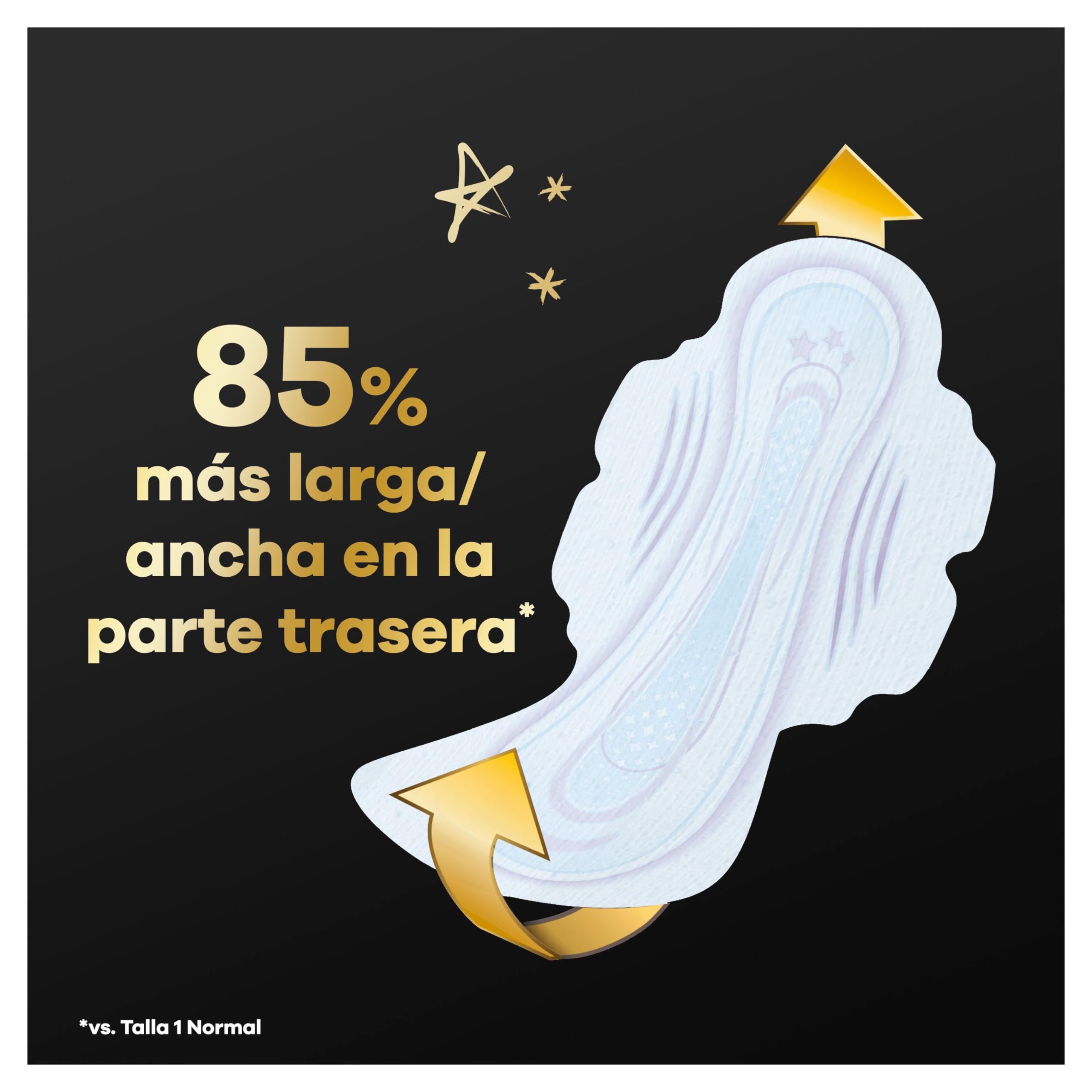 Ausonia Compresas Ultrafina Noche Extra Con Alas, 18 unidades, Doble Cobertura en la parte Delantera Y Trasera, Protección Durante La Noche — view 3