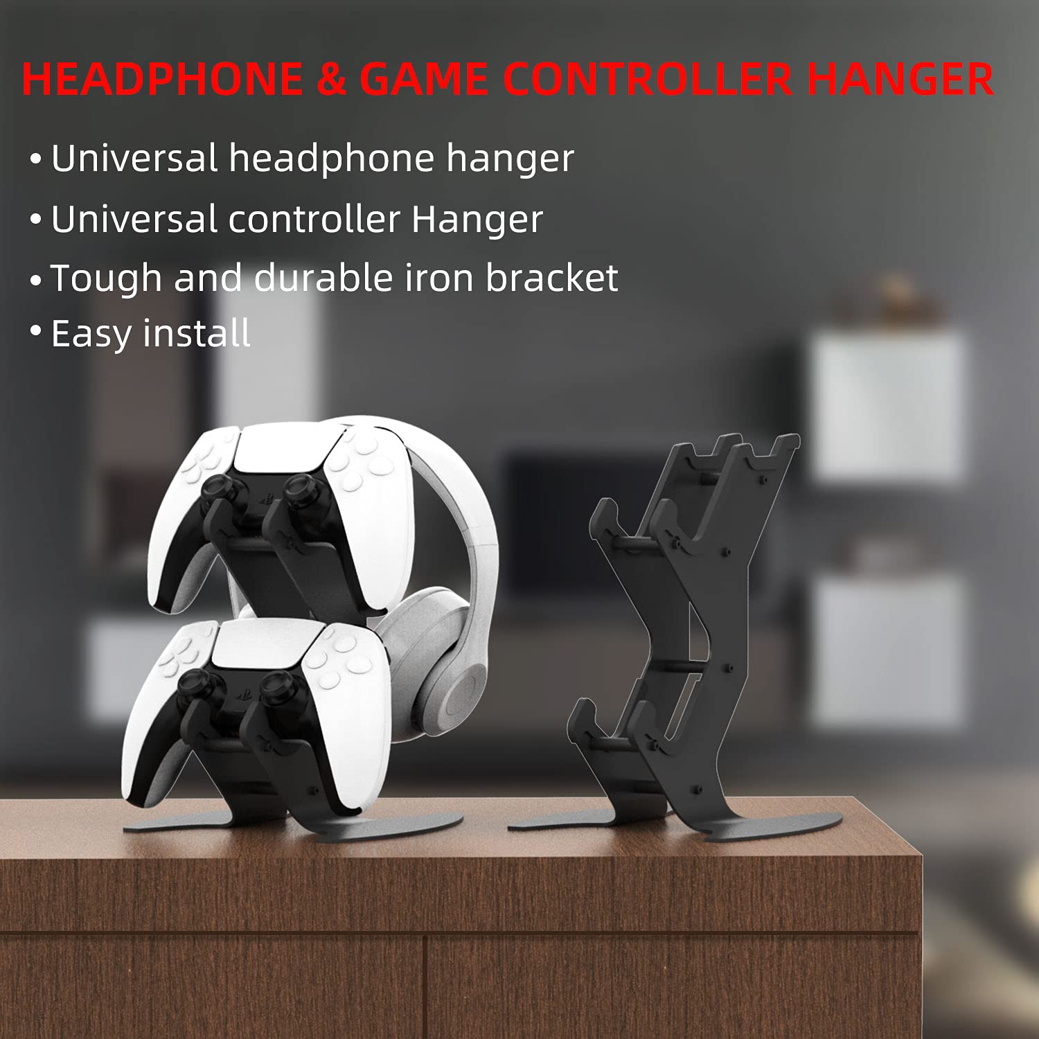 DOYO Supporto per Controller e Cuffie da Gioco Stand Gaming Controller Porta Cuffie da Scrivania e Joystick Ps4 Supporto Universale Per Xbox Series x, Ps5, Ps3, Xbox One, Xbox 360, Nintendo Switch