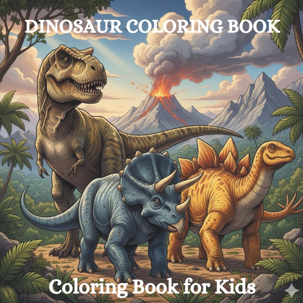 Dinosaur Coloring Book: Coloring book for kids