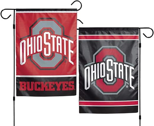 WinCraft Ohio State Buckeyes Polyester 12"X18" 2 SIDED Garden Yard Wall Flag