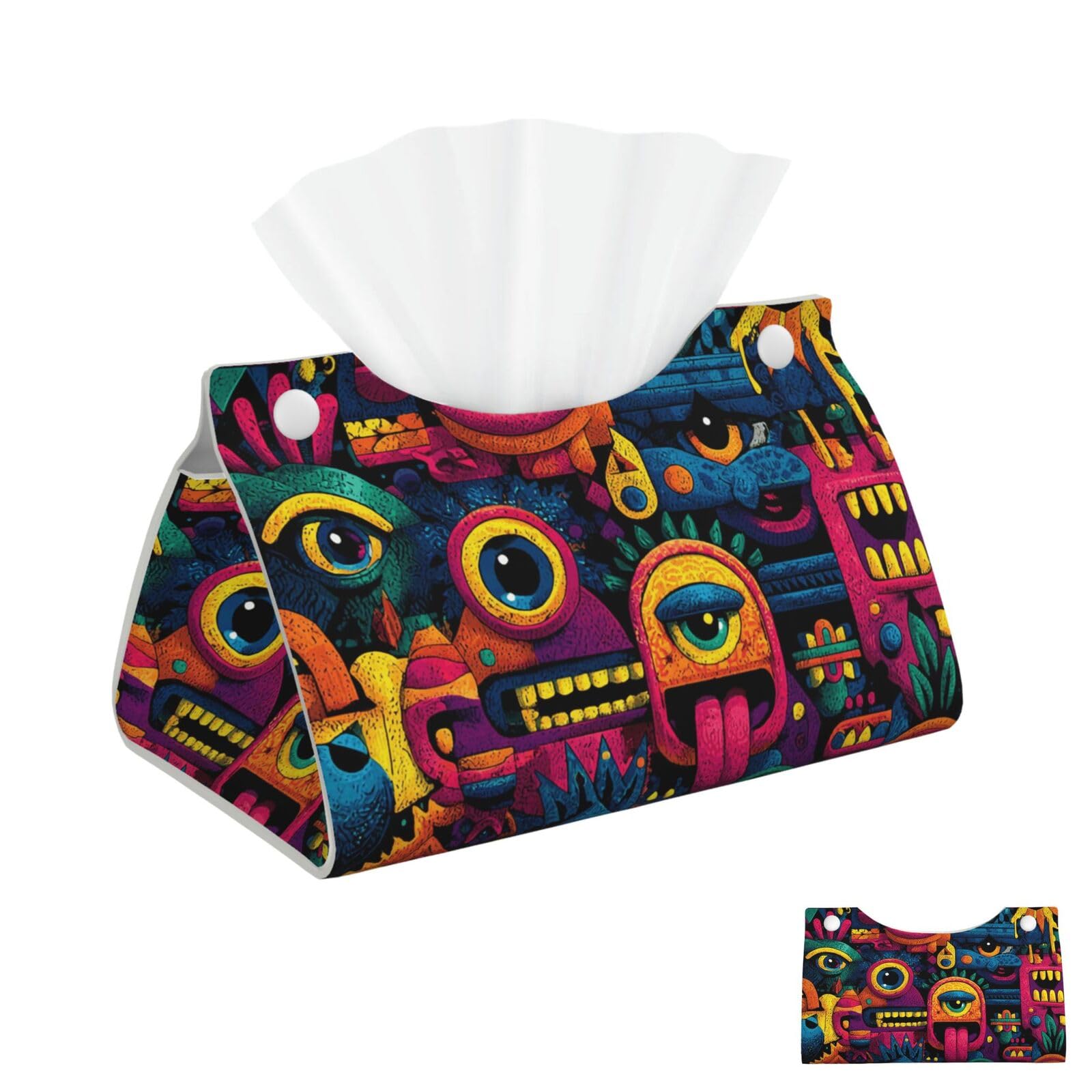 Colorful Art Tissue Box Cover Square Cube Boxes