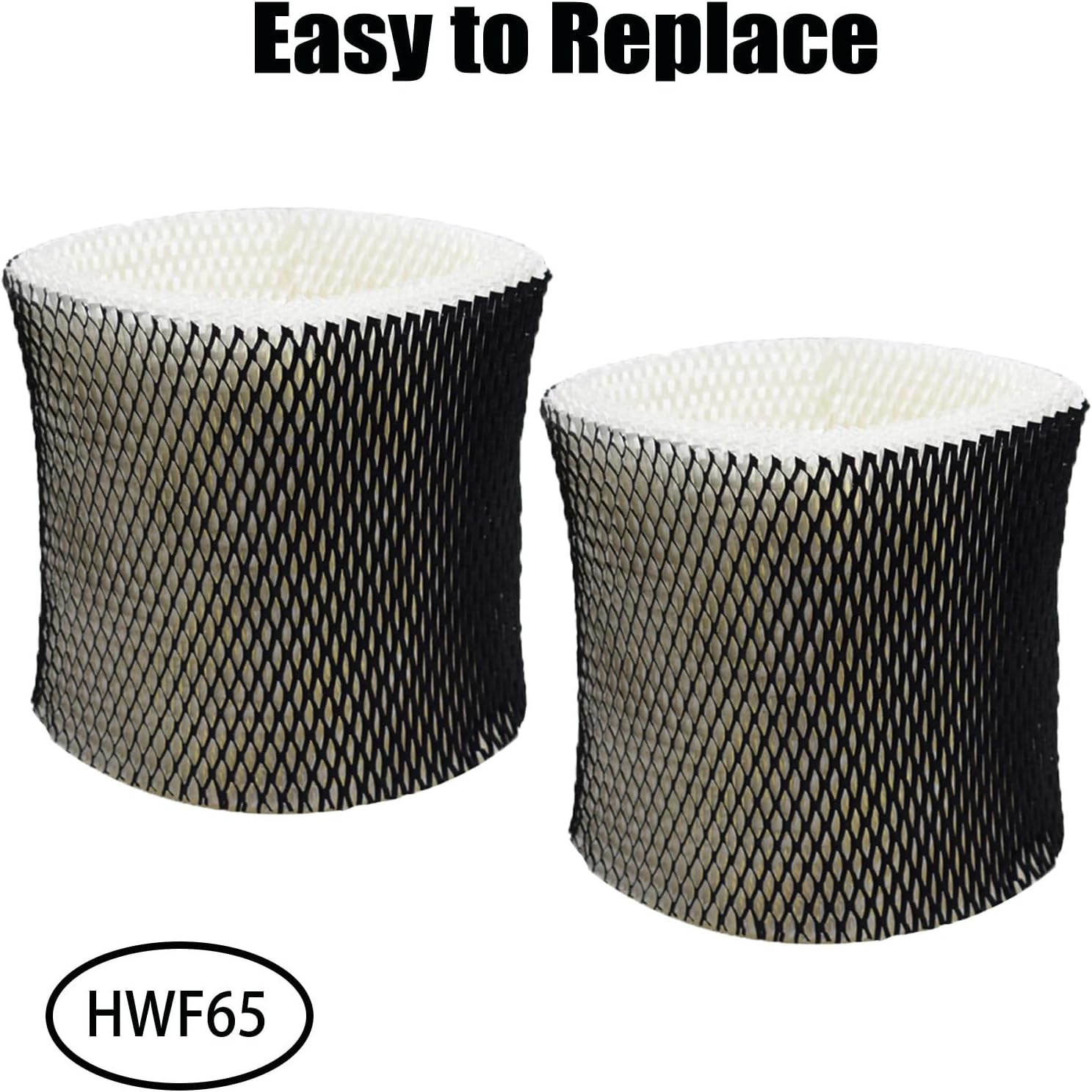HWF65 Wicking Humidifier Filter C Replcement for Holmes M1800 HM1840 HM1845 HM1850 HM1851 HM1855 HM1865 HM2059 HM2060W HM7600 Humidifiers, Part # HWF-65 HWF65PDQ-U HWF65-CS (2 Pack)